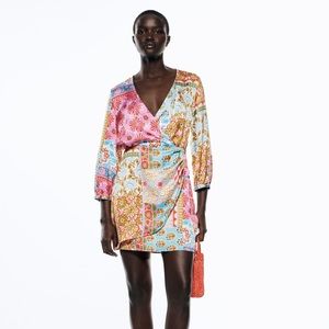 Zara patchwork print dress - worn once